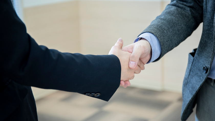Handshake Between Business Partners